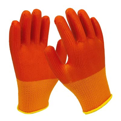 PVC Full Orange Handschuhe